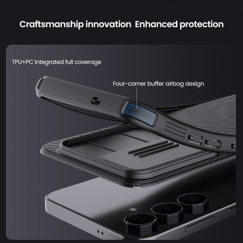 Nillkin CamShield PRO mágneses hátlap Samsung Galaxy S25 FE Fekete