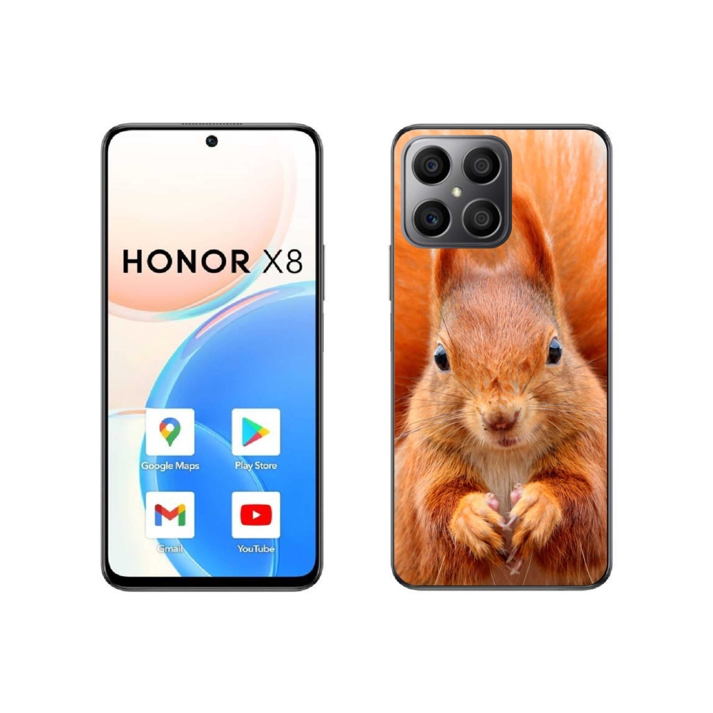 Zselés borítás mmCase a Honor X8 4G készülékhez - mókus