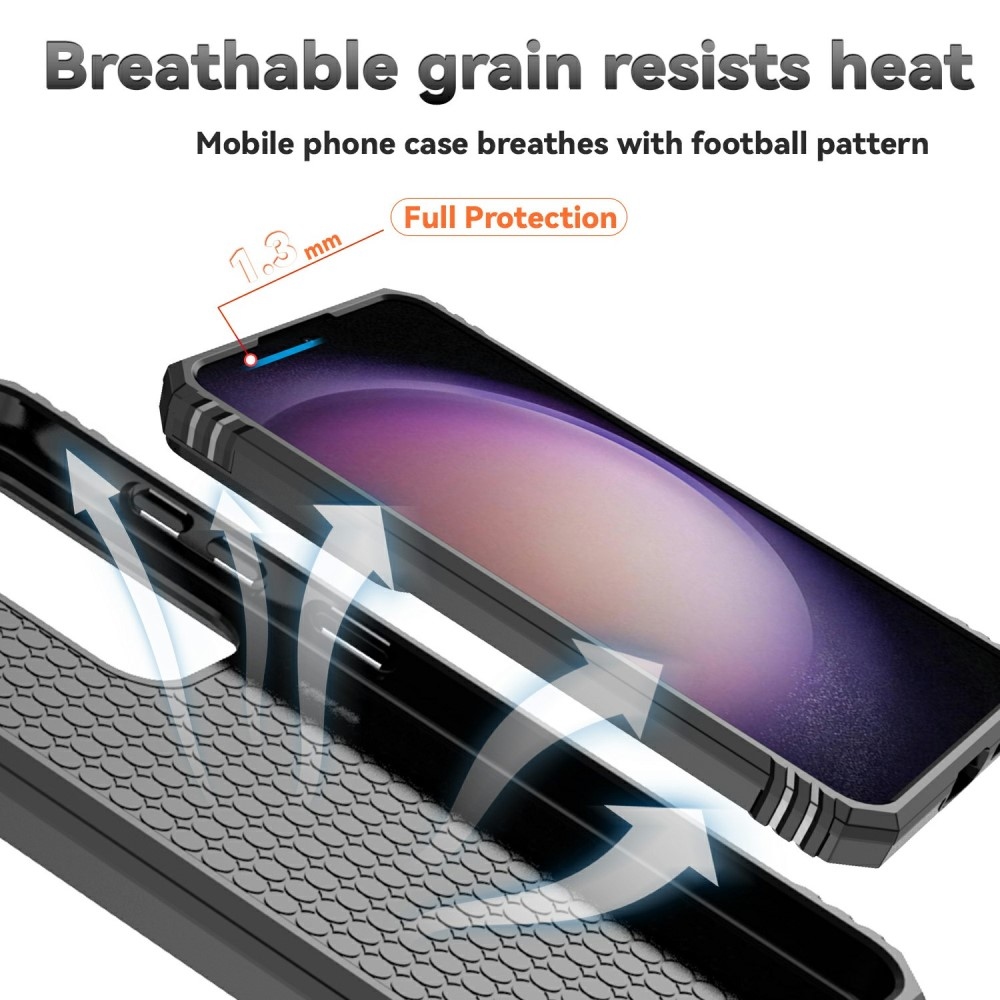 Gyűrűálló borítás Samsung Galaxy S25+ készülékhez - fekete
