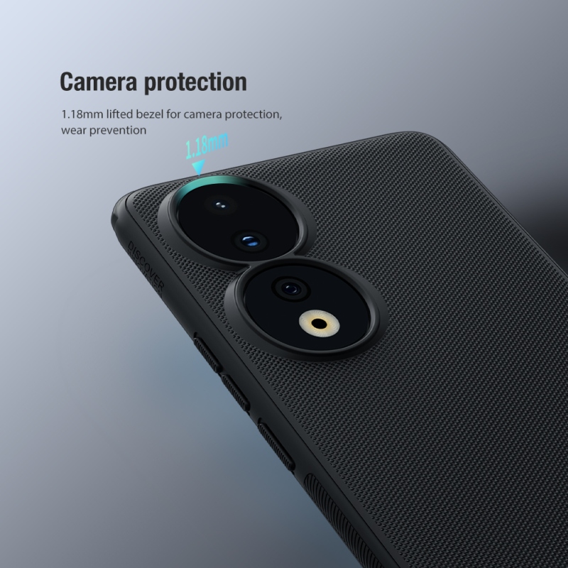 Nillkin Super Frosted PRO hátlap a Honor 90-hez Fekete
