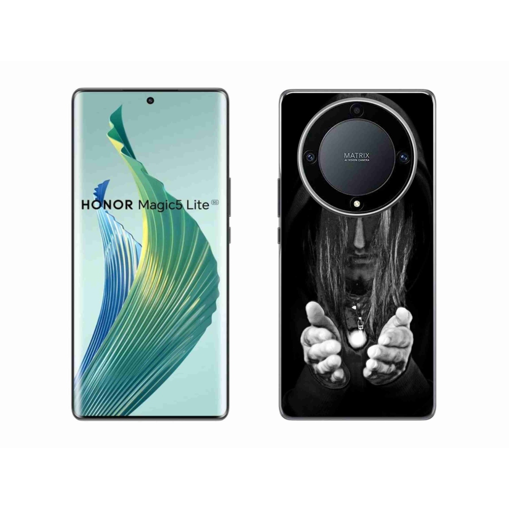 Gél borítás mmCase a Honor Magic 5 Lite 5G számára - titokzatos személy