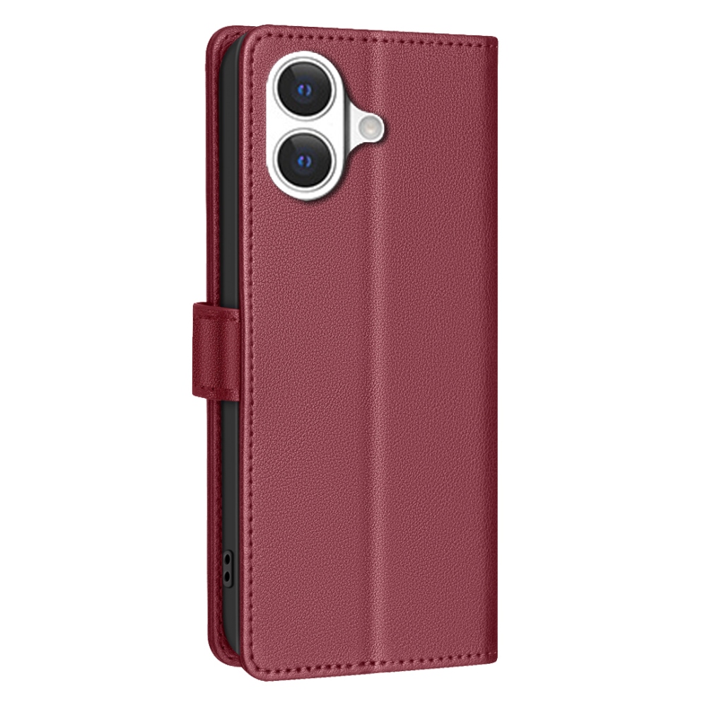 BINFEN könyvtáska iPhone 17 készülékhez - piros
