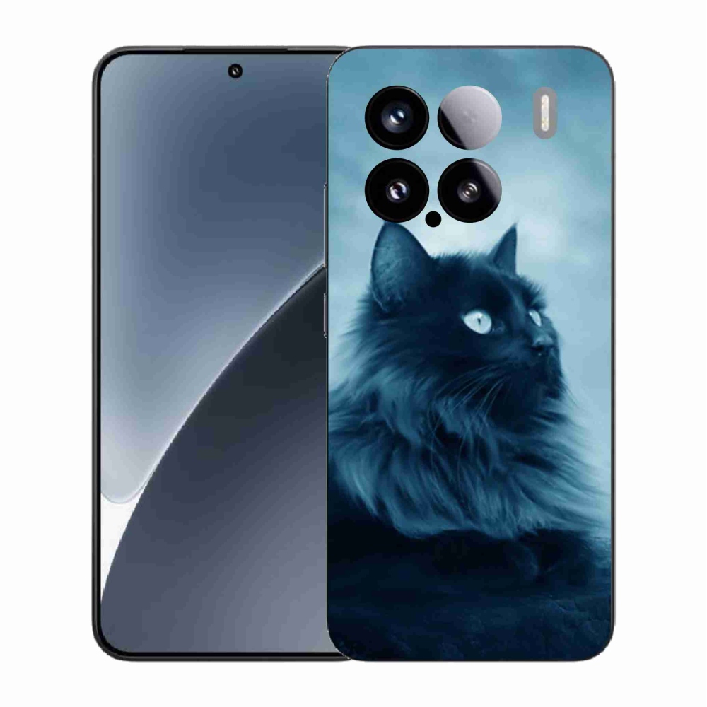 Gél borítás mmCase a Xiaomi 15-öshöz - fekete macska 1