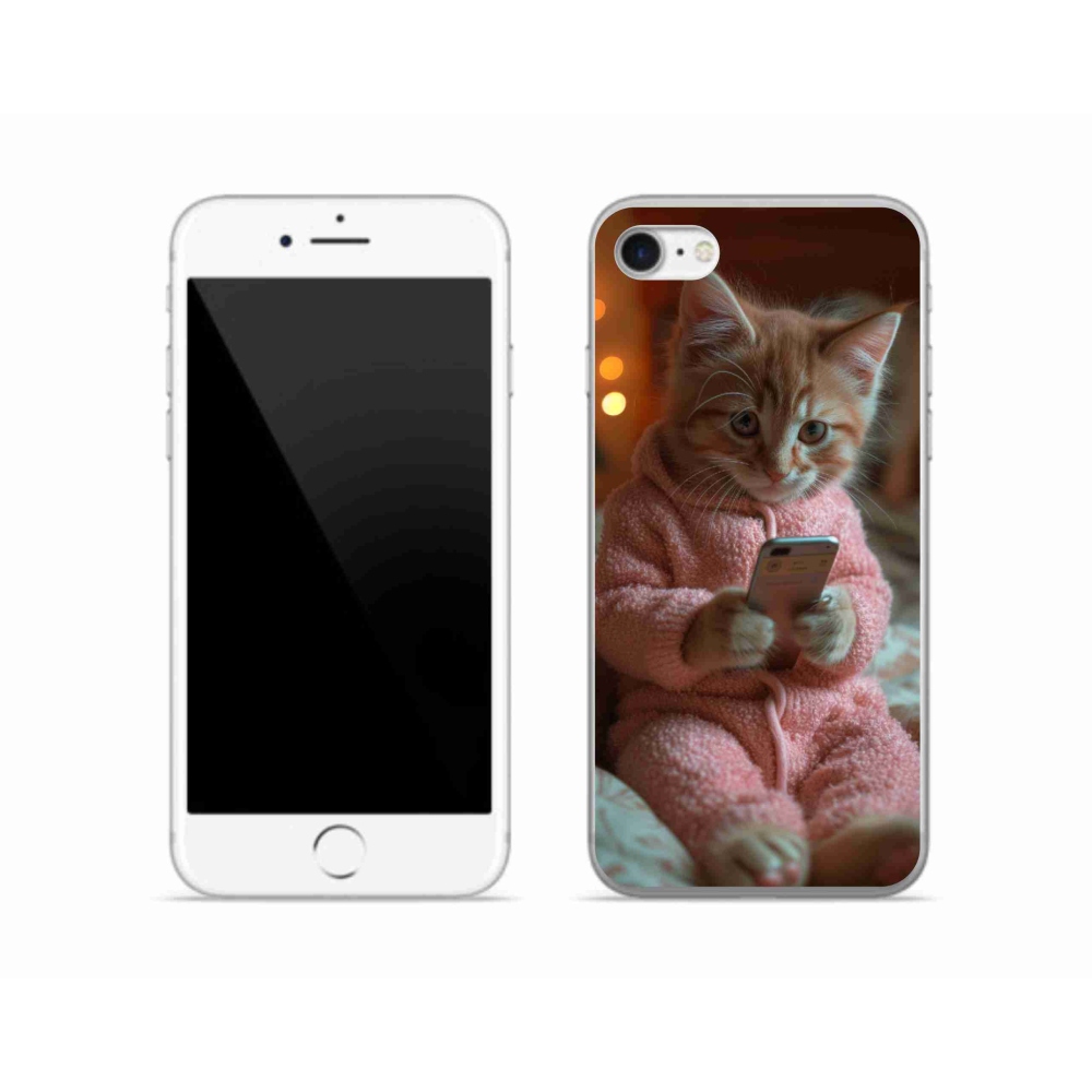 Zselés borítás mmCase iPhone SE (2020) - baba mobillal