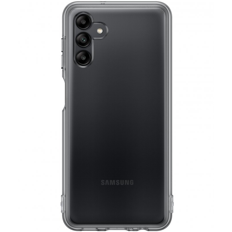 EF-QA047TBE Samsung Soft Clear Cover for Galaxy A04s fekete