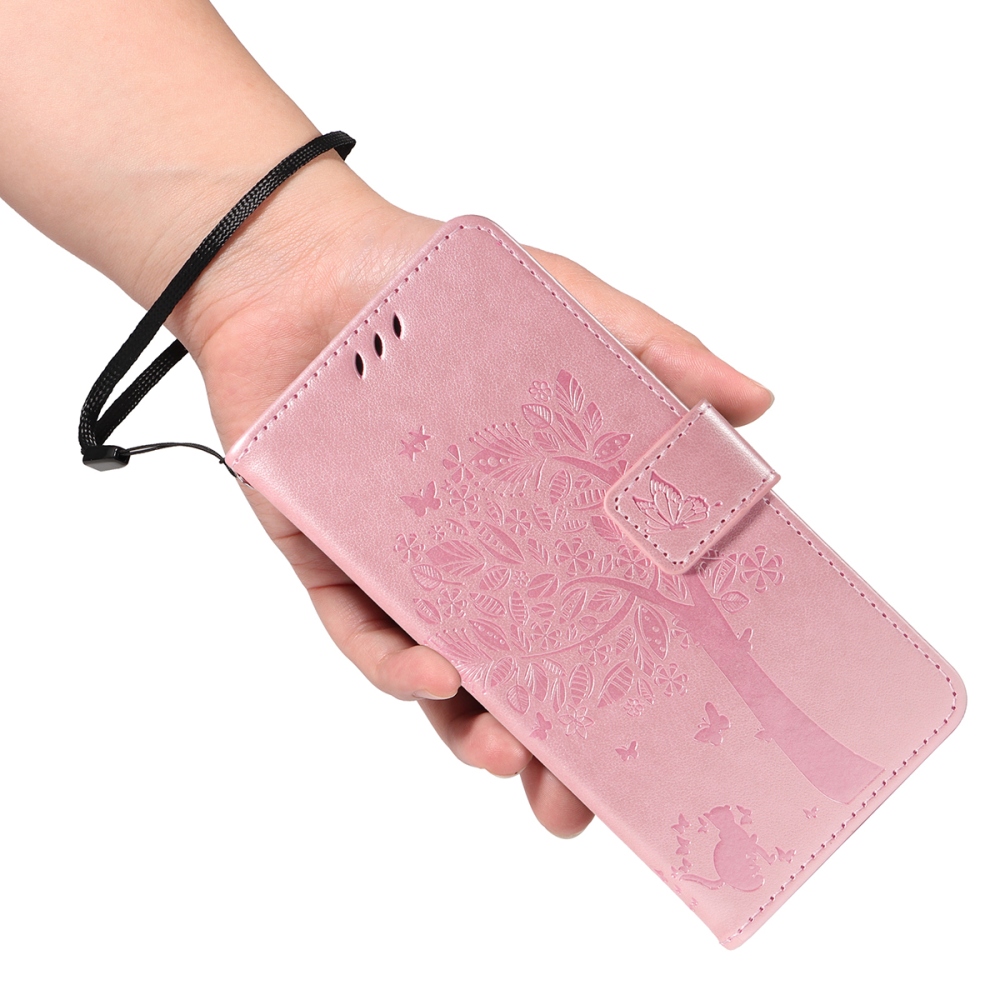 Fák könyv tokja Xiaomi Poco F7 5G - rózsaarany
