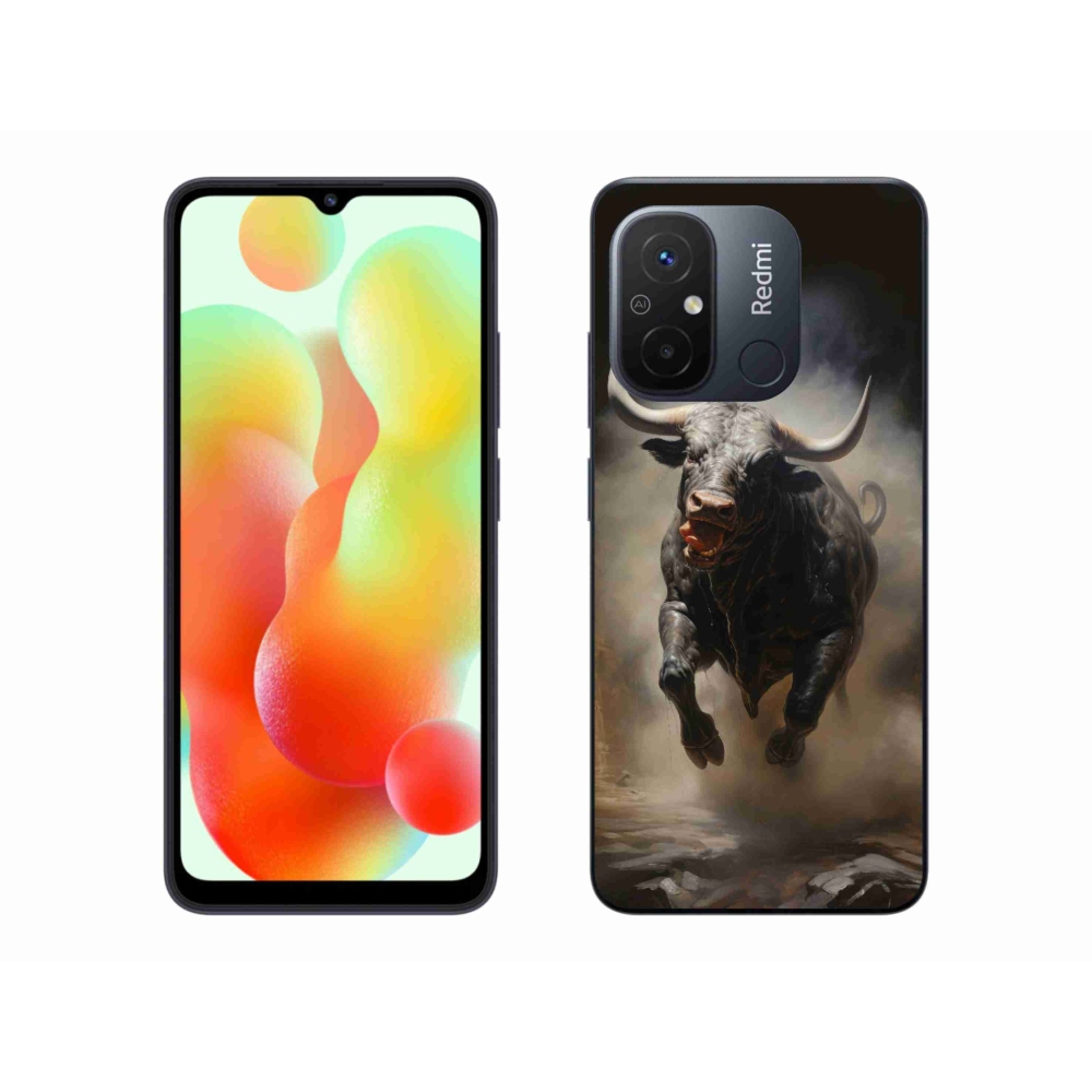 Gél borítás mmCase a Xiaomi Redmi 12C-hez - dühös bika