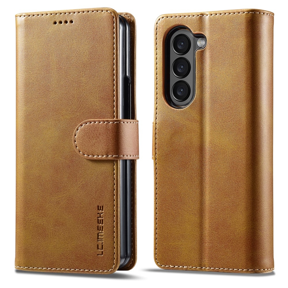 Imeeke könyvtáska Samsung Galaxy Z Fold5 5G - sárga