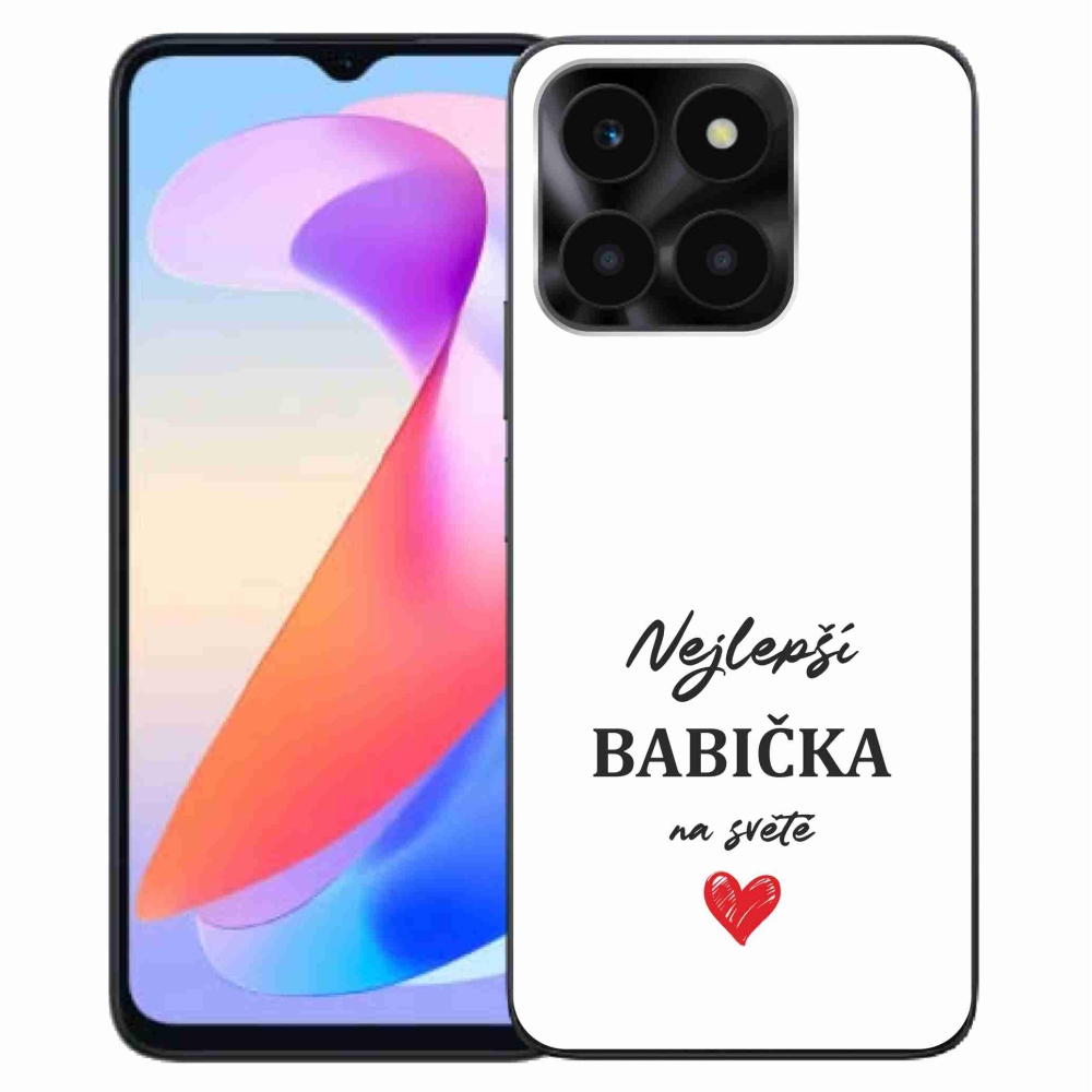 Gél borítás mmCase a Honor X6a számára - Best Grandma 1 fehér háttér