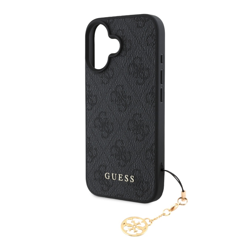 Guess 4G Charm hátlap iPhone 16 Plus készülékhez Tone on Tone Szürke