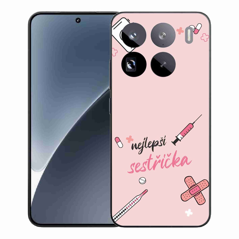 Gél borító mmCase a Xiaomi 15 Pro - legjobb kishúg rózsaszín háttérrel