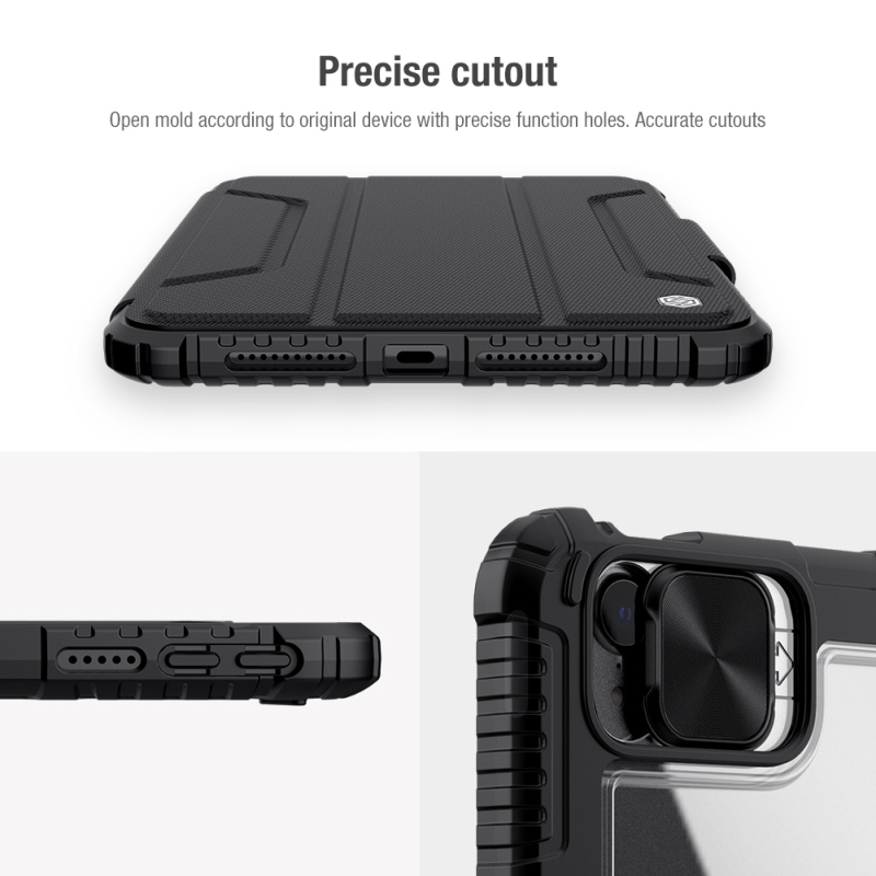Nillkin Bumper PRO védőállvány tok iPad Mini 6 2021/Mini 7 2024 Fekete
