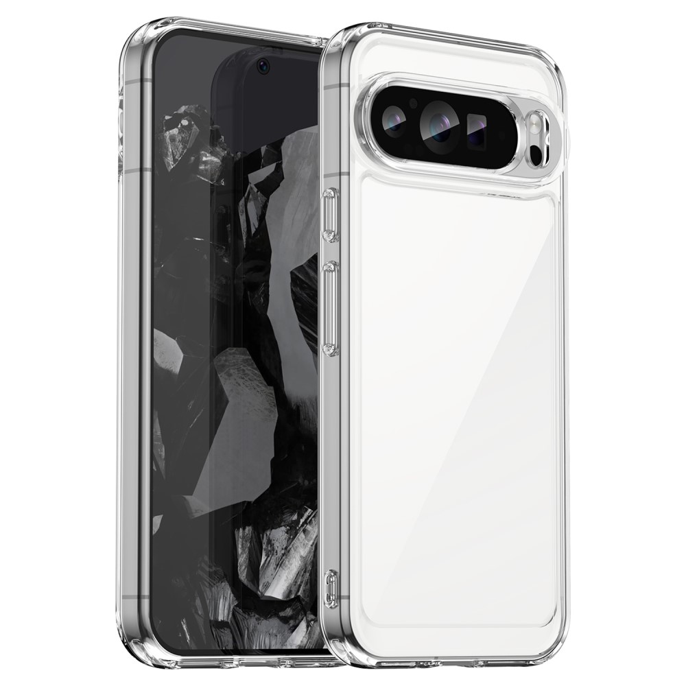 Gél tok rögzített hátlappal a Google Pixel 9 Pro XL-re - átlátszó