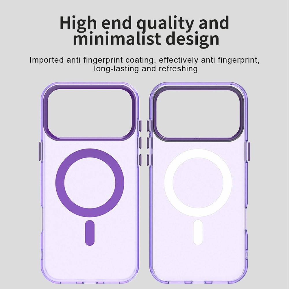 Candy zselés tok MagSafe-val iPhone 17 Pro Max készülékhez - lila