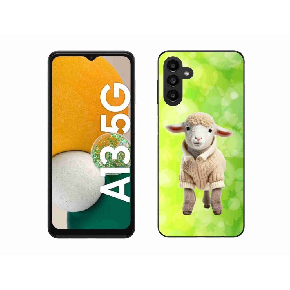 Zselés borítás mmCase Samsung Galaxy A13 5G - bárány pulóverben