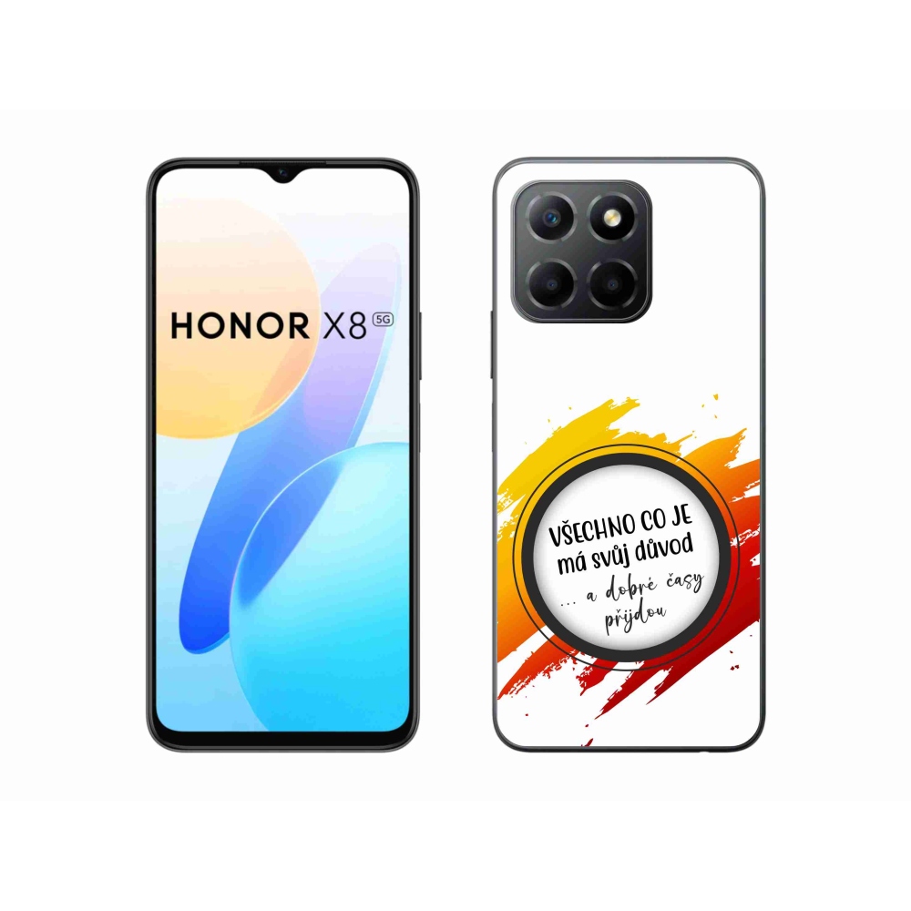 Gél borítás mmCase a Honor X8 5G/Honor 70 Lite 5G készülékhez - Idézet 3 fehér háttér