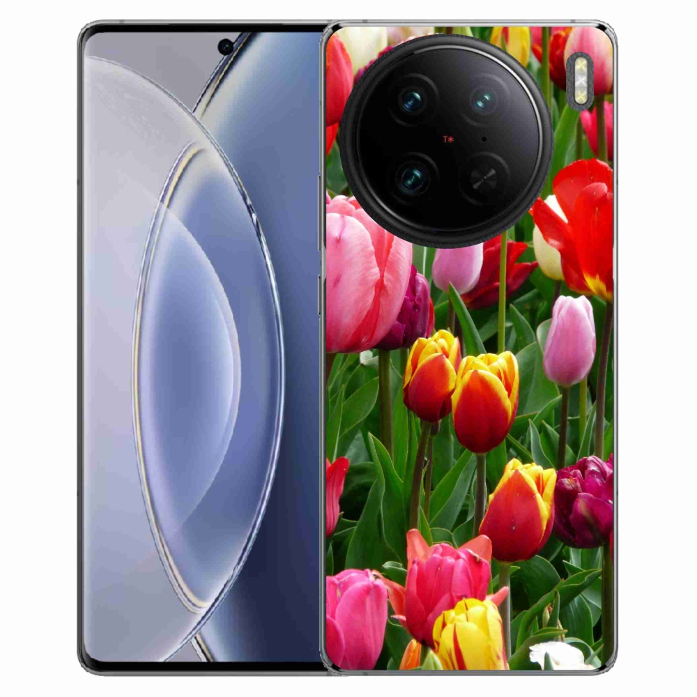 Zselés borítás mmCase a Vivo X90 Pro készülékhez - tulipánok