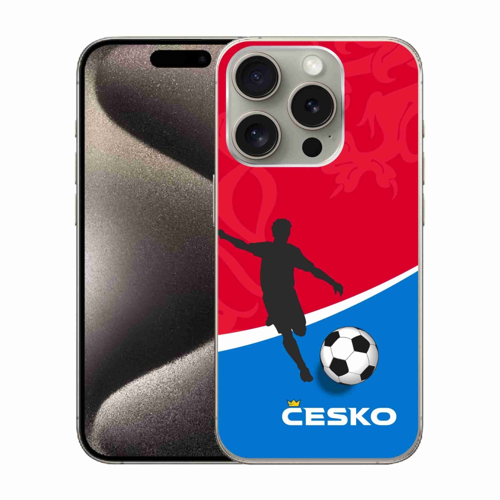 Gél borítás mmCase iPhone 15 Pro készülékhez - Labdarúgás Csehország