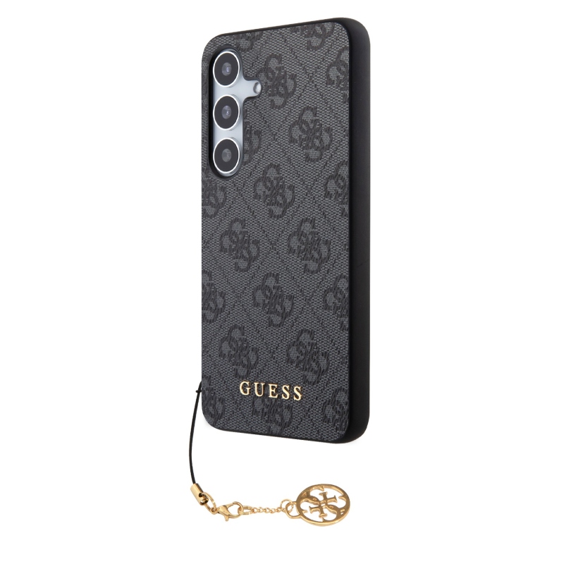 Guess 4G Charm hátlap Samsung Galaxy S24 szürke borítóhoz