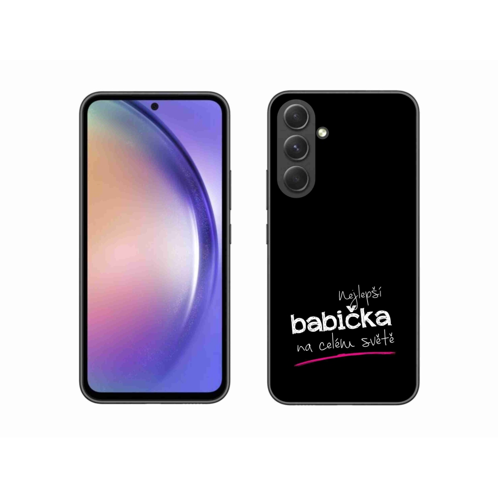 Gél borító mmCase Samsung Galaxy A54 5G - a legjobb nagymama 4 fekete háttérrel