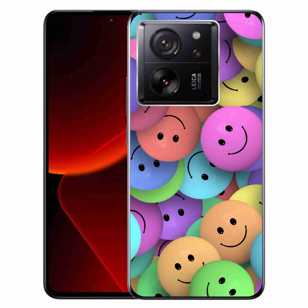 Gél borítás mmCase a Xiaomi 13T/13T Pro készülékhez - színes smiley-k
