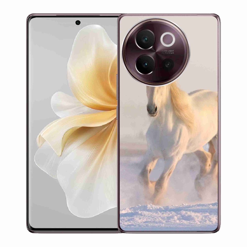 Gél tok mmCase a Vivo V40 Lite 5G számára - ló a hóban