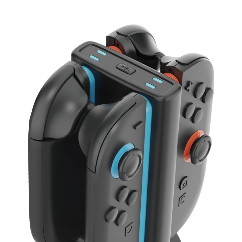 iPega SW2051 töltőállomás RGB-vel JoyCon vezérlőkhöz Nintendo Switch 2 Fekete
