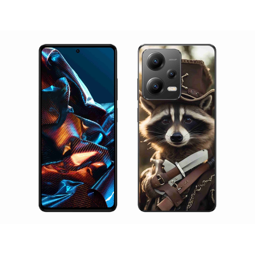 Gél borítás mmCase a Xiaomi Redmi Note 12 Pro 5G számára - mosómedve egyenruhában