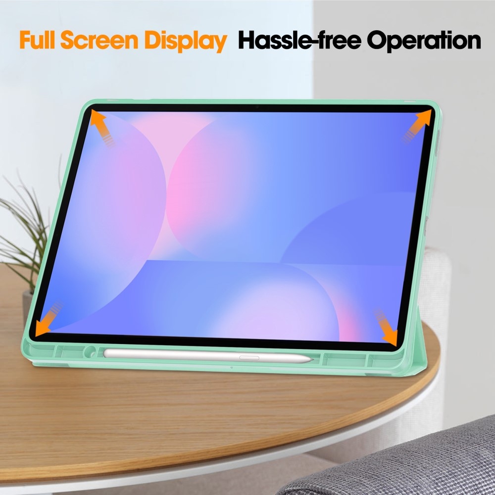 Cases intelligens záró tok Samsung Galaxy Tab S10 FE+ - világoszöld