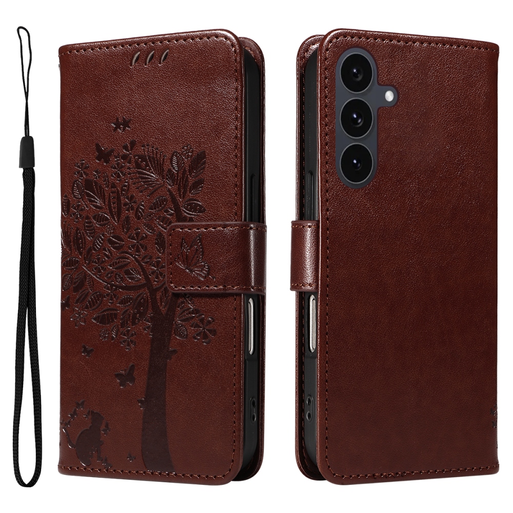 Fák könyve tok Samsung Galaxy S25 FE - barna
