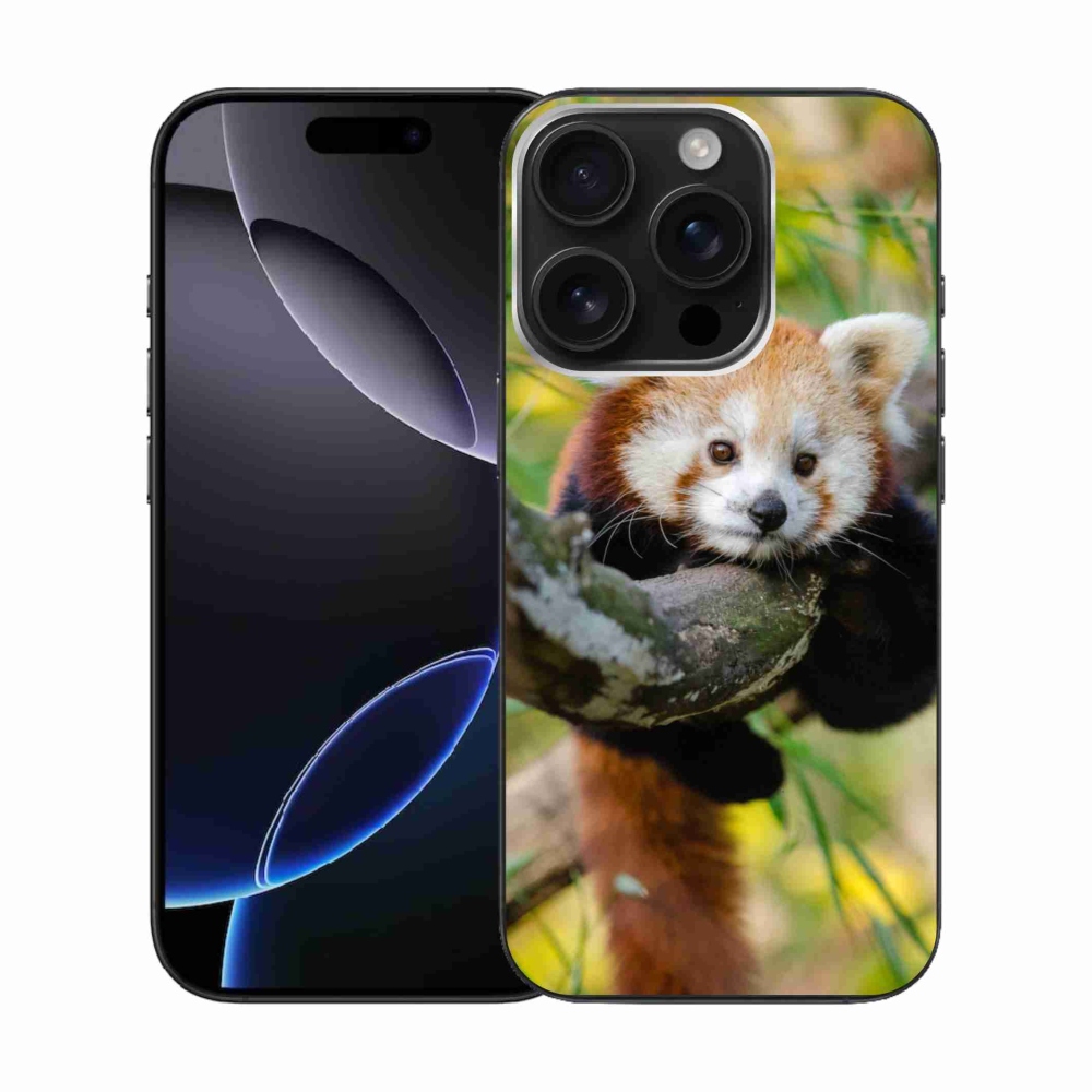 Zselés borítás mmCase iPhone 16 Pro készülékhez - pandavörös