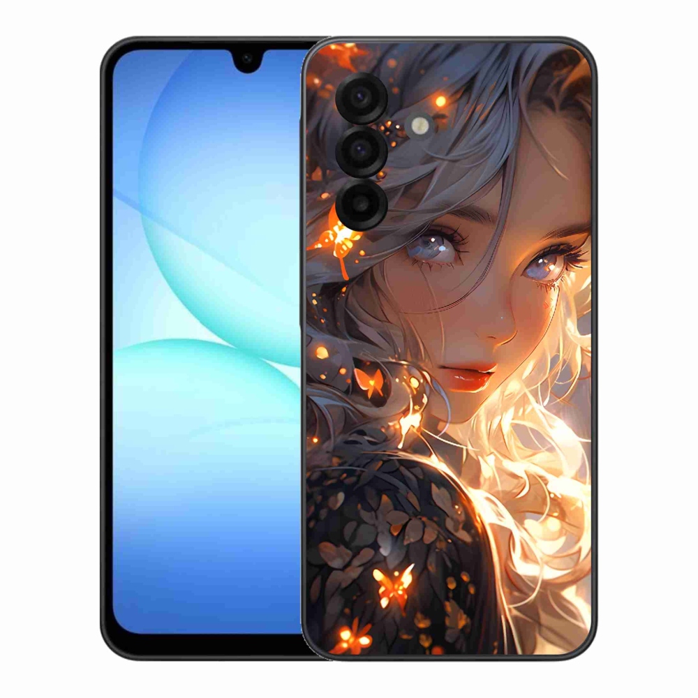 Gél borítás mmCase Samsung Galaxy A17 5G - lány és pillangók