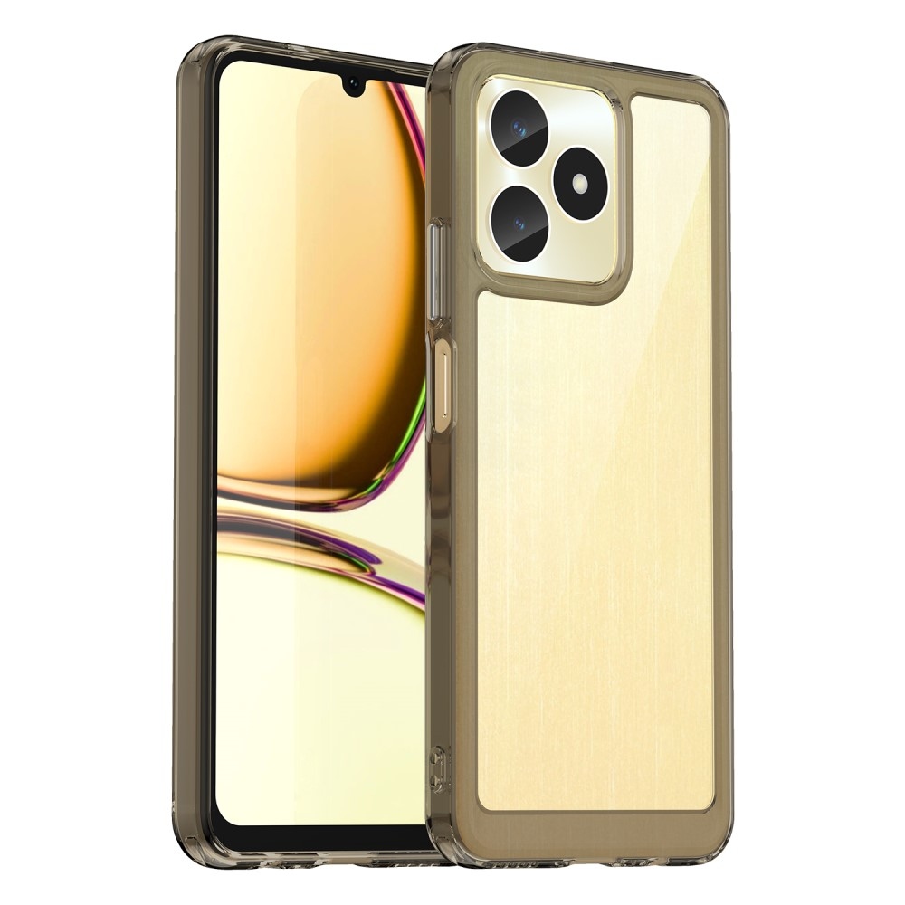 Gél tok fix hátlappal a Realme C51/C53 készülékhez - szürke