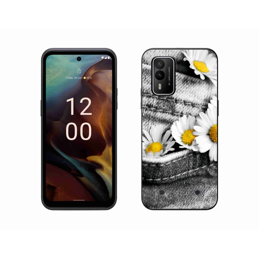 Gél tok mmCase a Nokia XR21 készülékhez - százszorszépek