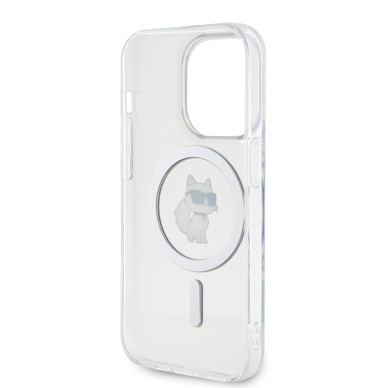 Karl Lagerfeld IML Choupette MagSafe MagSafe hátlap iPhone 15 Pro készülékhez - átlátszó