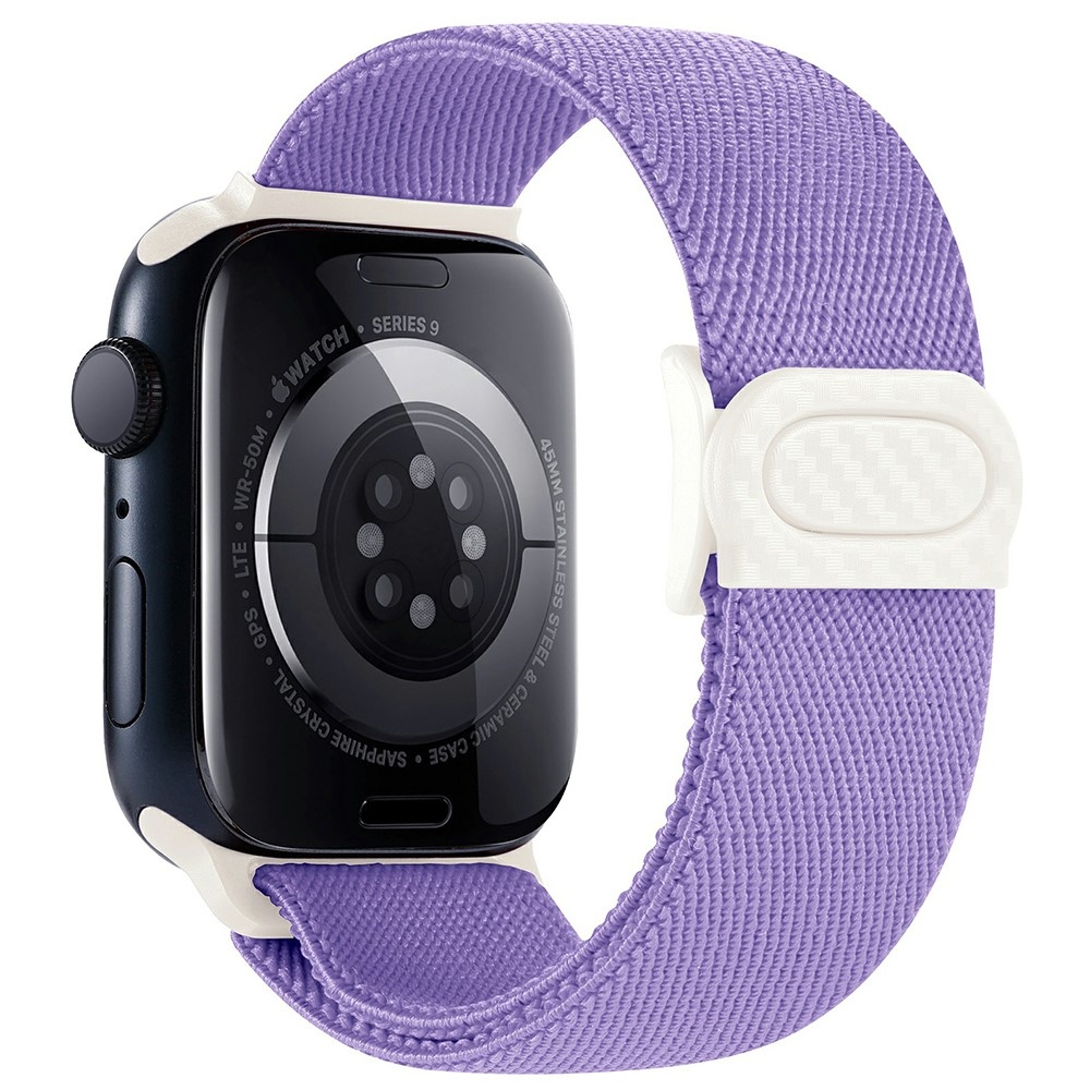 Fokozatos nejlon szíj Apple Watch Ultra/Ultra 2 49mm/SE/SE 2022/2023 44mm/9/8/7 45mm/6/5/4 44mm/3/2/1 42 mm-es Apple Watch Ultra/Ultra 2 órához - lila