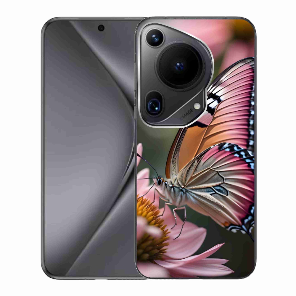 Gél borítás mmCase a Huawei Pura 70 Ultra számára - színes pillangó