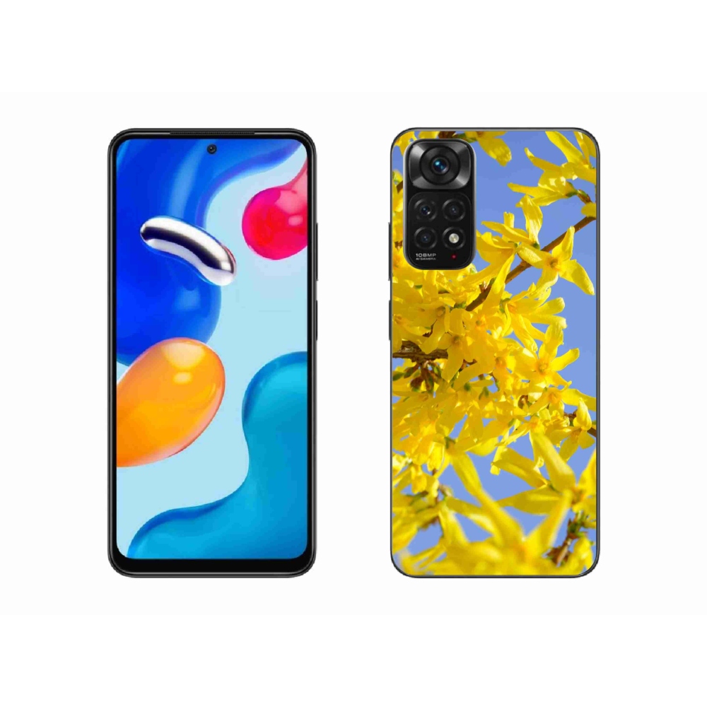 Gél borító mmCase a Xiaomi Redmi Note 11S 4G-hez - sárga virágok