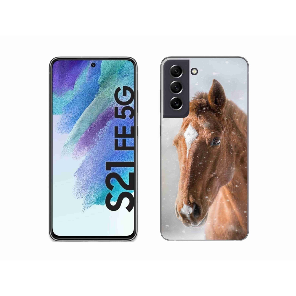 Zselés borítás mmCase Samsung Galaxy S21 FE 5G - barna ló 2