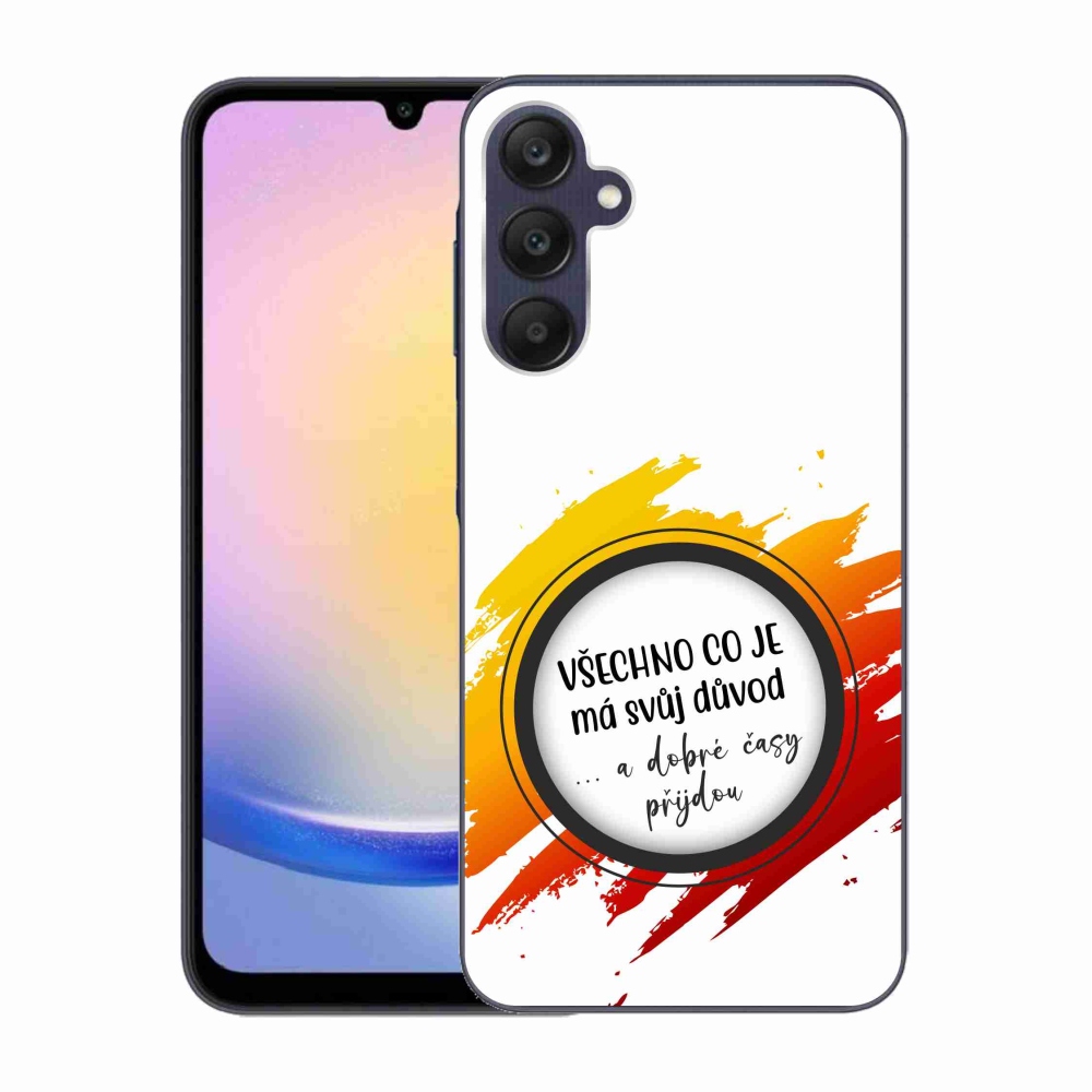 Gél borítás mmCase Samsung Galaxy A25 5G - idézet 3 fehér háttér