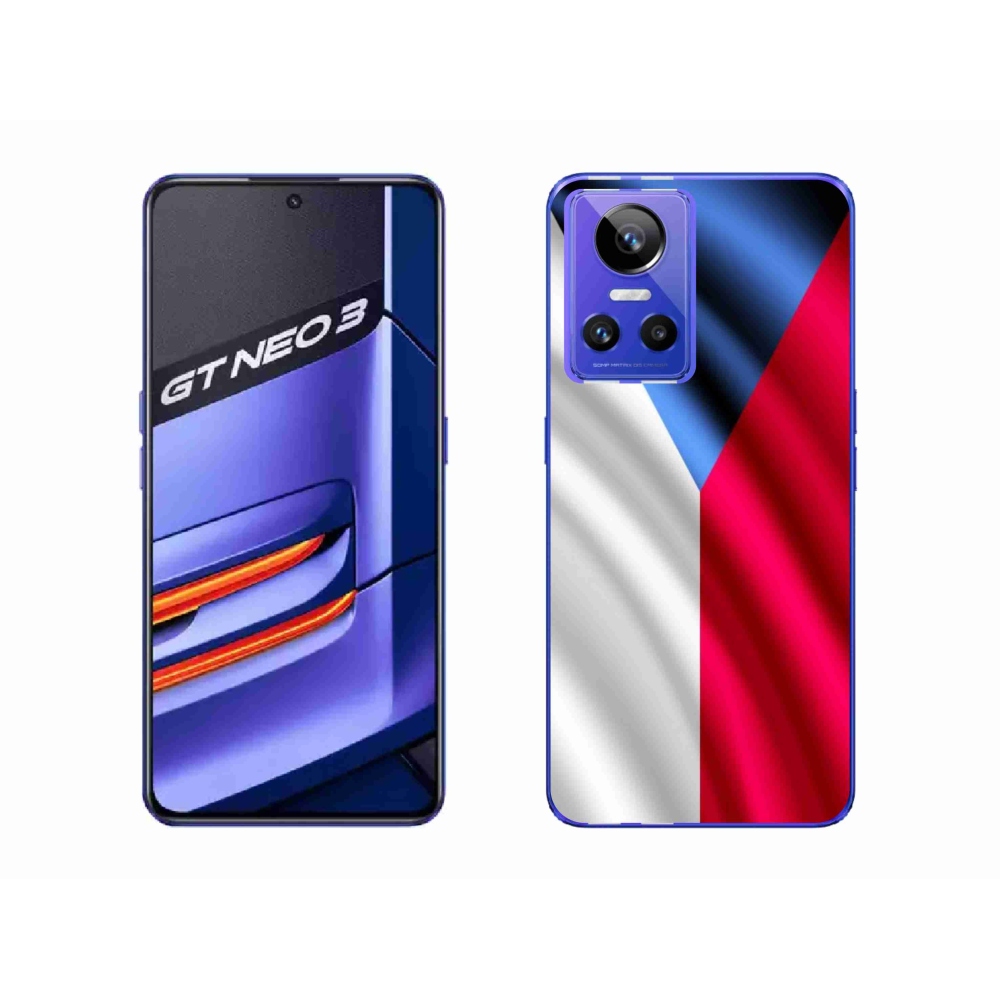 Gél borítás mmCase a Realme GT Neo 3 számára - cseh zászló