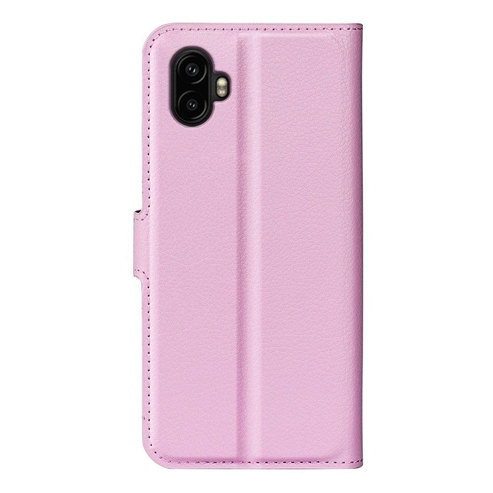 Litchi könyv tok Samsung Galaxy Xcover 7 Pro készülékhez - rózsaszín