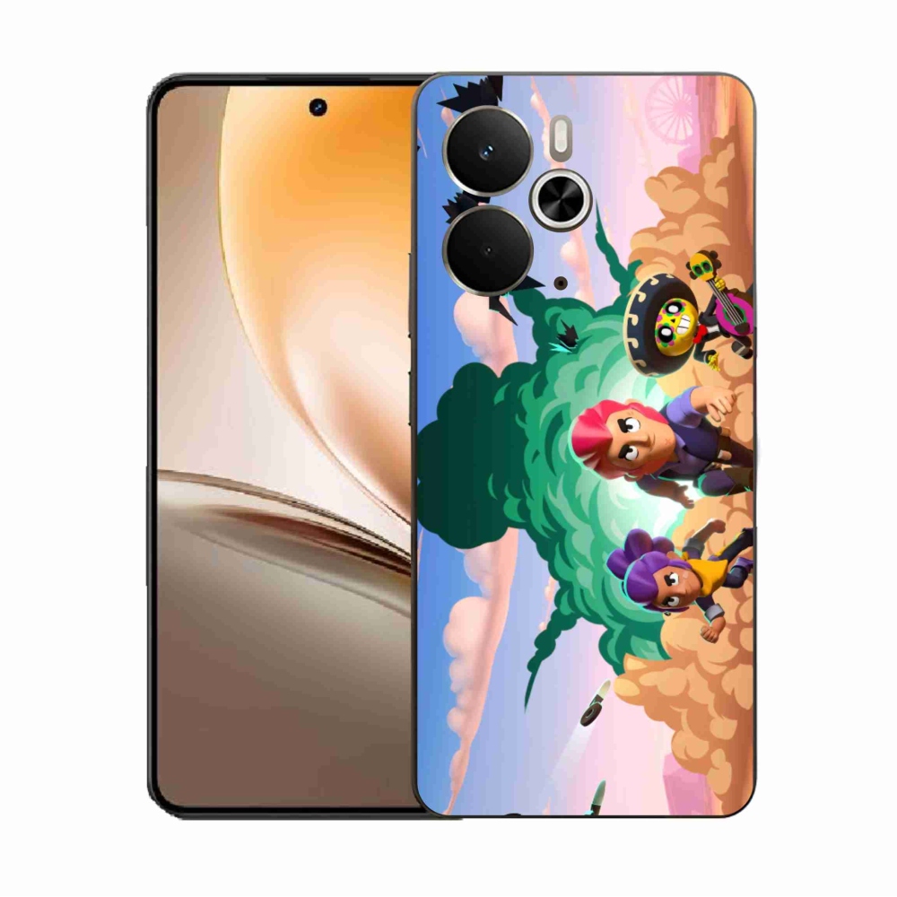 Gél borítás mmCase a Realme 14 5G-hez - verekedős csillagok