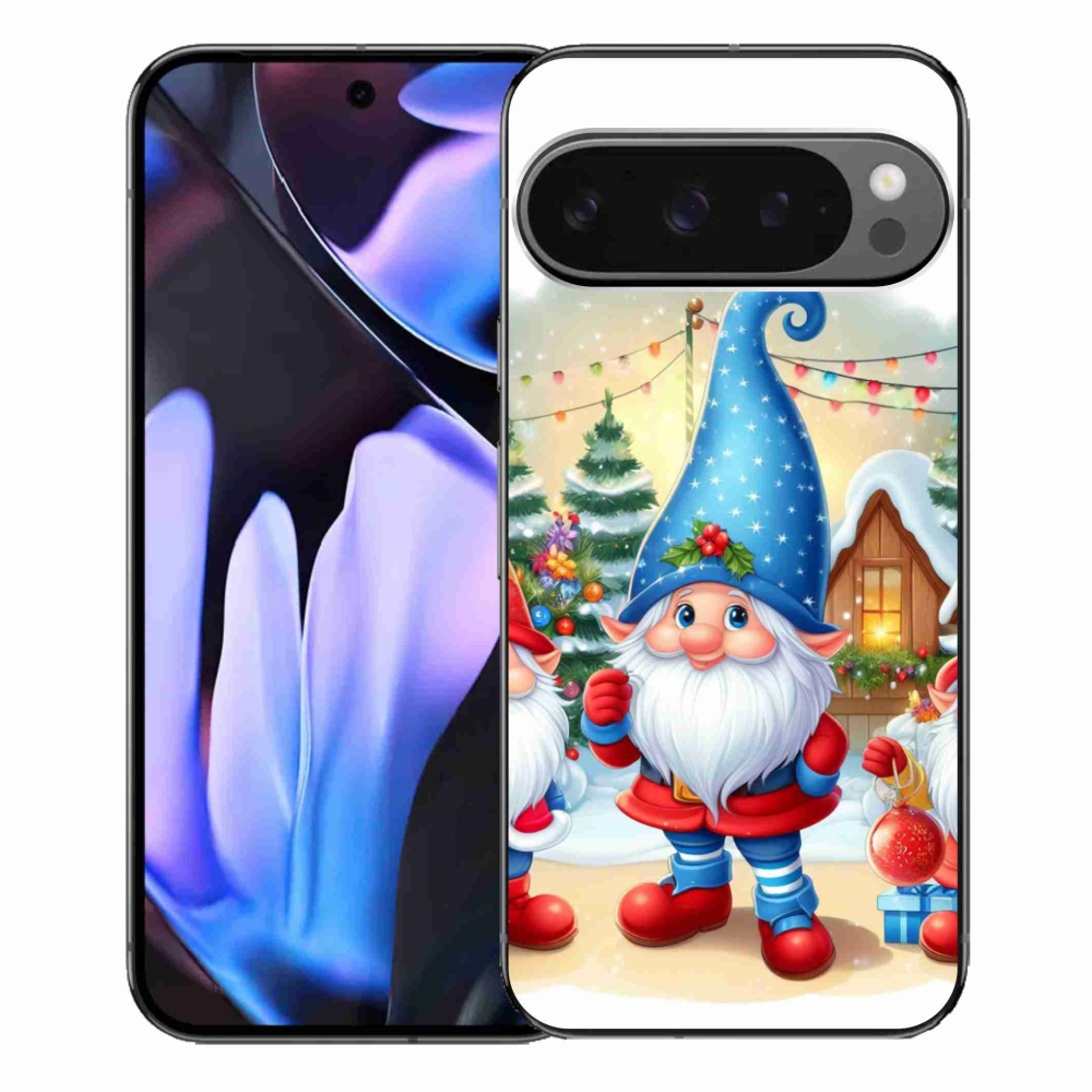Zselés borítás mmCase a Google Pixel 9 Pro XL-hez - karácsonyi manók
