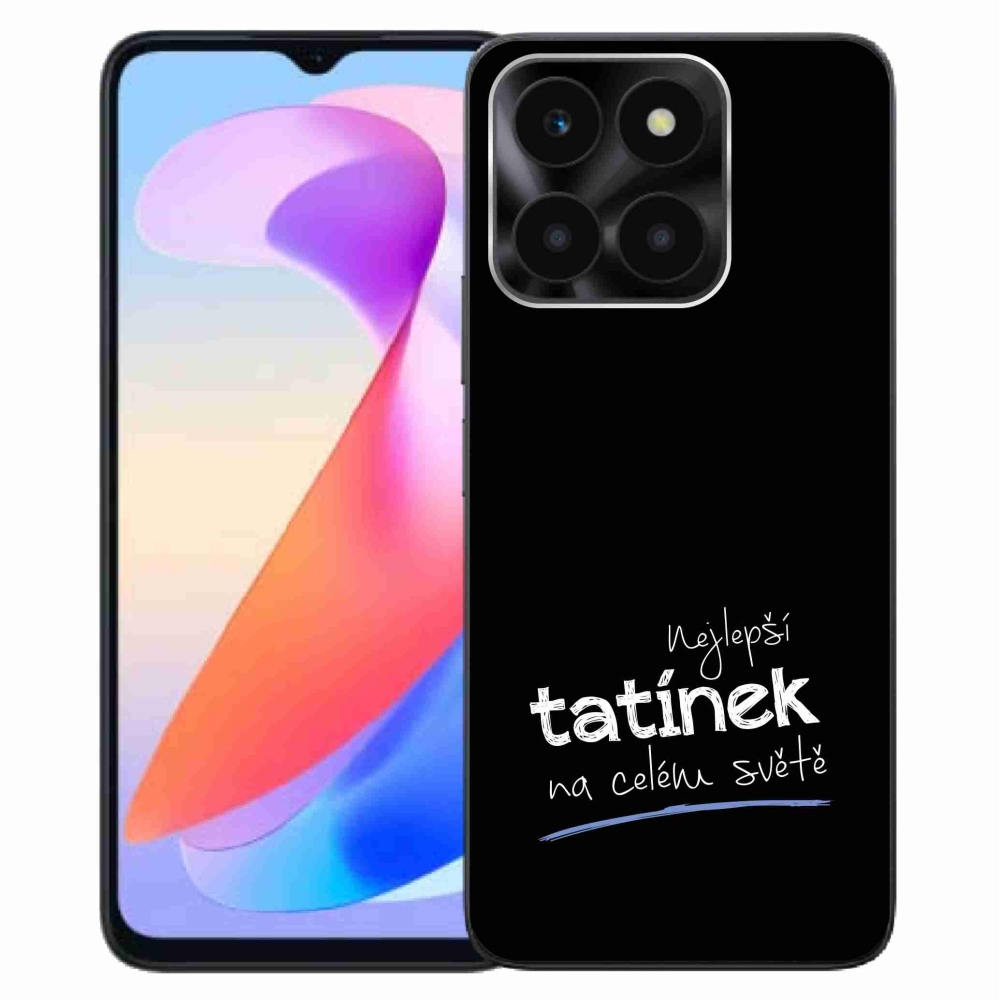 Gél borítás mmCase a Honor X6a számára - Best Daddy 4 fekete háttérrel