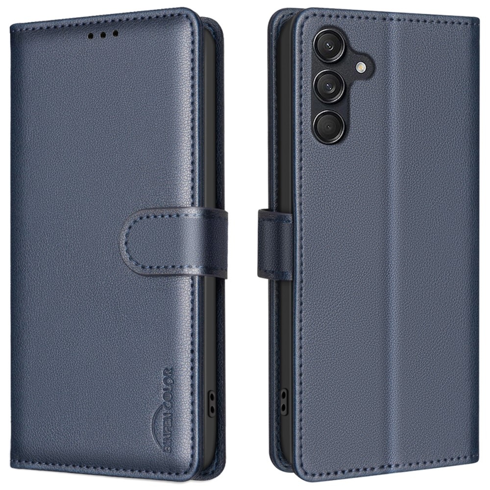 BINFEN könyvtáska Samsung Galaxy A36 5G - kék