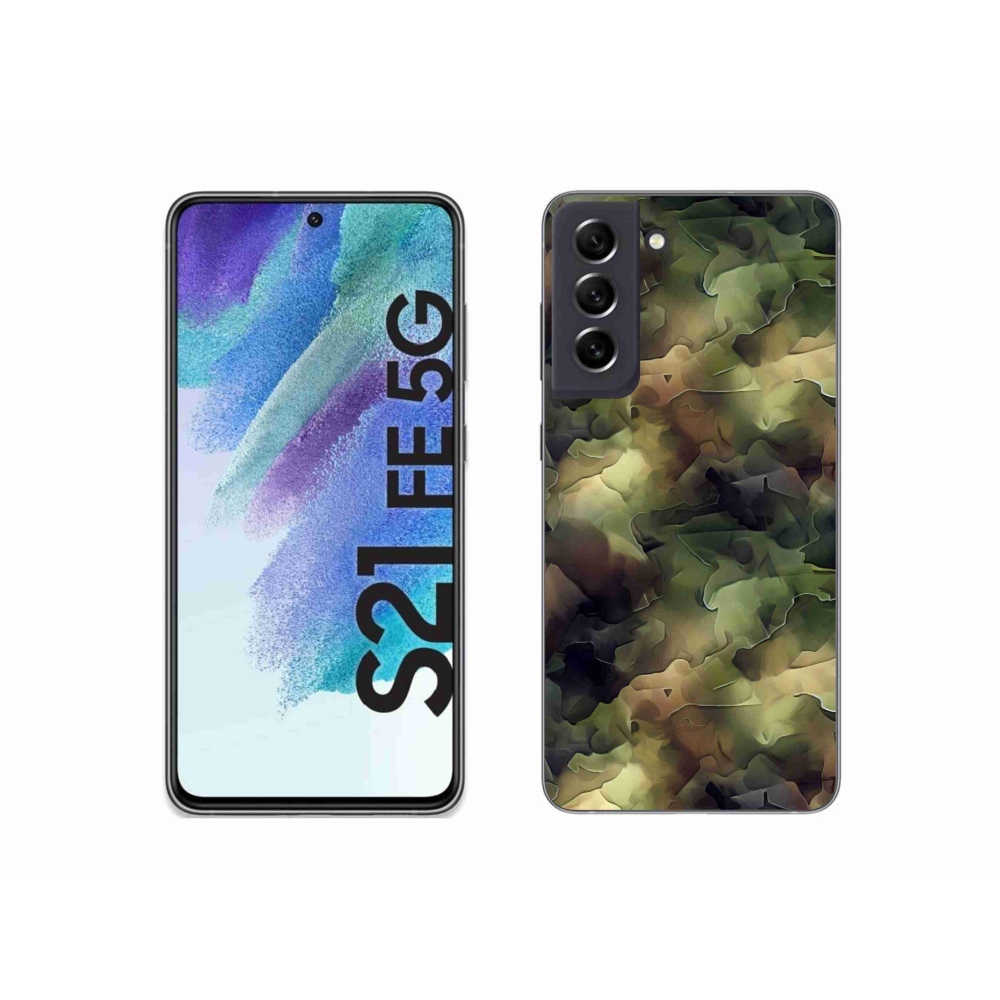 Zselés borítás mmCase Samsung Galaxy S21 FE 5G - terepszínű minta 10