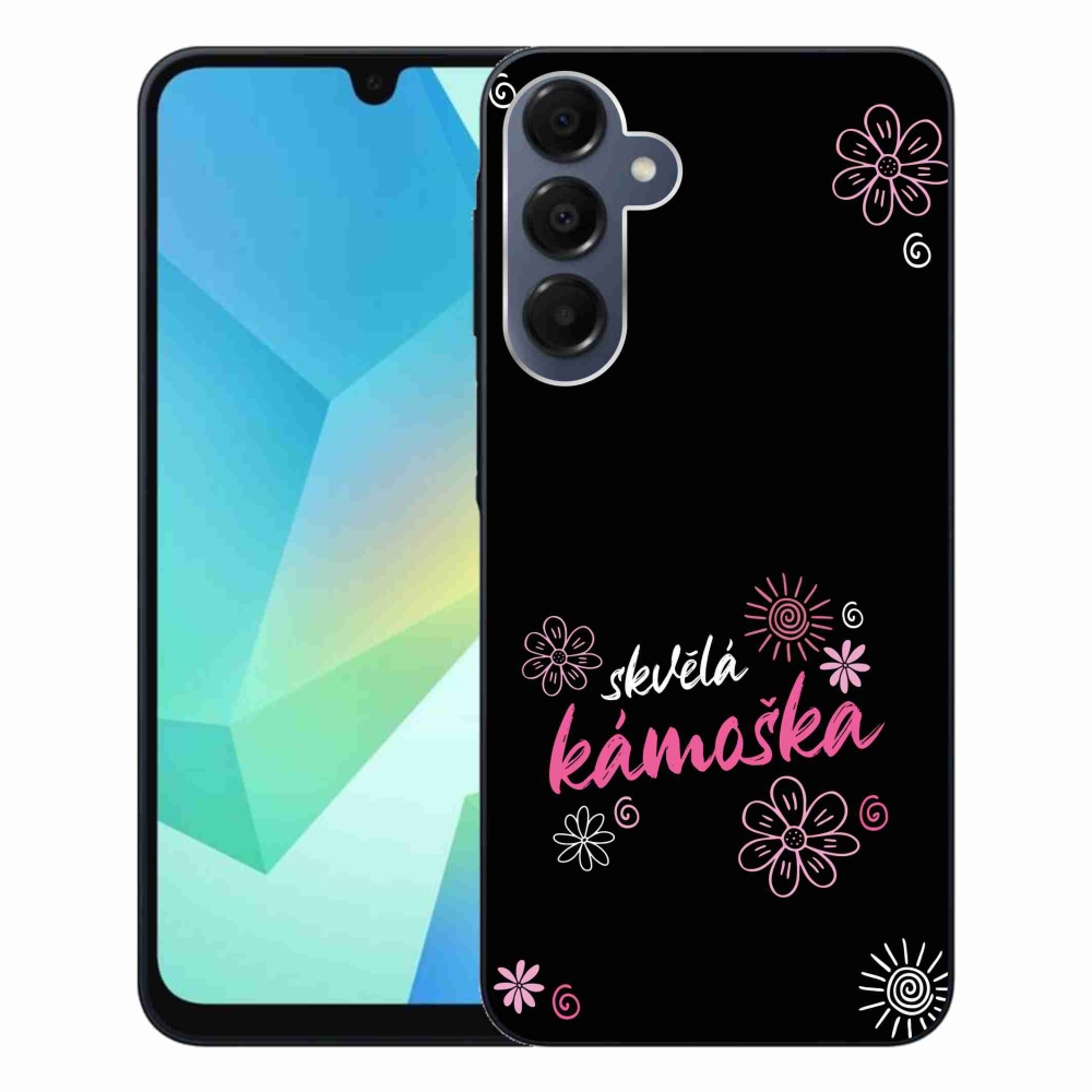 Gél borítás mmCase Samsung Galaxy A16 4G/5G - nagyszerű haver fekete háttérrel