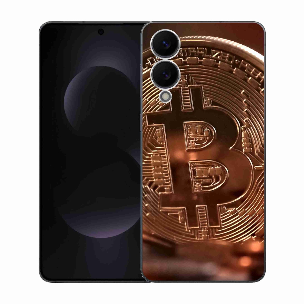Gél borítás mmCase Samsung Galaxy S25 Edge készülékhez - bitcoin