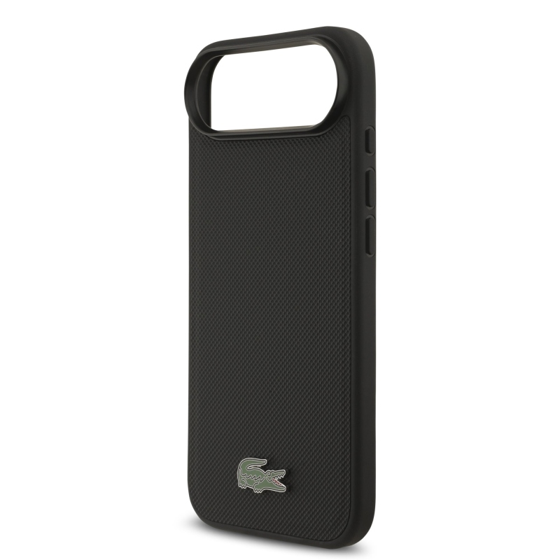Lacoste Iconic Petit Pique MagSafe MagSafe hátlap + pénztárca iPhone Air készülékhez Fekete